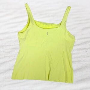 Nike Women 1X Neon Yellow Dri-FIT Tank Top Plus Size Athletic Gym NWOT